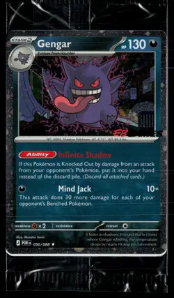 Pokemon TCG - Gengar 050/088 EB Games Exclusive Stamped Sealed Promo - Image 1