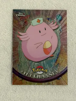 MINT CHANSEY - Topps Chrome Pokemon TV Animation Edition Series 2 #113 2000 - Image 1