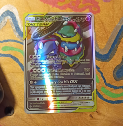 Pokemon Muk & Alolan Muk GX TAG TEAM Full Art Ultra Rare Holo 196/214 HP 270 - Image 1