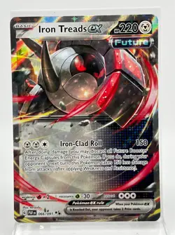 Iron Treads EX Double Rare 066/091 Pokemon Card 2024 Paldean Fates - Image 1