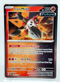 Iron Moth 028/182 Cosmos Holo Pokemon Card 2023 Paradox Rift - Image 1