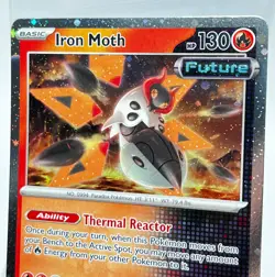 Iron Moth 028/182 Cosmos Holo Pokemon Card 2023 Paradox Rift - Image 2