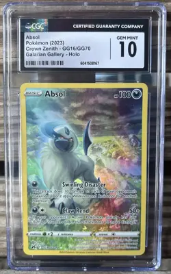CGC 10 Gem Mint ABSOL GG16/GG70 Crown Zenith Pokemon - Image 1