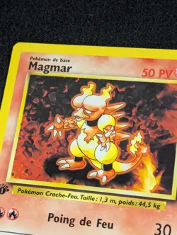Carte Pokemon Magmar 36/102 Edition 1 Set de Base wizards Francais VF - SDB - Image 3