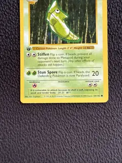 Metapod 54/102 Base Set 1st Edition Shadowless Pokemon Card - Image 3