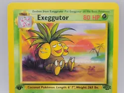 Exeggutor 35/64 1st Edition Jungle WOTC 1999 Pokemon Card LP - Image 2