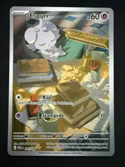 Espurr 095/088 Perfect Order Illustration Rare Holo Pokemon TCG Card NM - Image 1