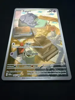 Espurr 095/088 Perfect Order Illustration Rare Holo Pokemon TCG Card NM - Image 3