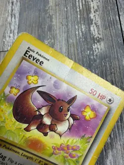 Eevee Jungle #51/64 Common 1st Edition Pokemon Card - HP Damaged - Image 4