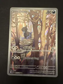 Pokemon Deino 146/086 Sv White Flare Illustration Rare Full Art Holo English - Image 1