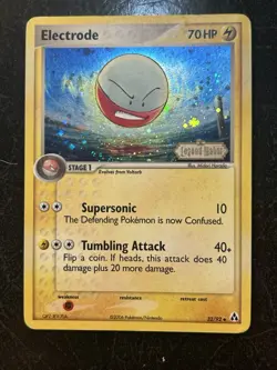 Electrode 32/92 - Legend Maker Stamped Reverse Holo Uncommon Pokemon TCG MP - Image 1
