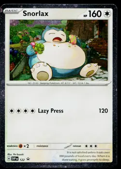 Snorlax 122 Promo Scarlet & Violet Pokemon Near Mint - Image 1