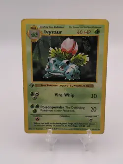 Ivysaur 30/102 SHADOWLESS Base Set Unlimited 1999 English DMG - Image 1