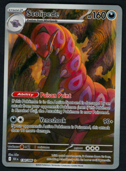 Pokemon Scolipede Illustration Rare 134/086 Black Bolt (NM) - Image 1