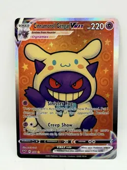 Pokemon Gengar Cinnamoroll Special Doujin Art Holo Card - Image 1