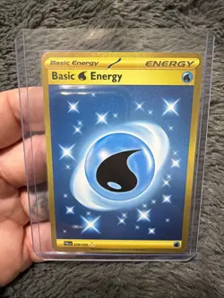 Pokemon Gold Basic Water Energy TCG Paldea Evolved Holo Hyper Rare Card 279/193 - Image 4