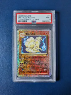 Pokemon TCG Ninetales Reverse Holo 17/110 Legendary Collection PSA 9 WOTC Card - Image 1