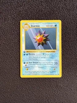 STARMIE Pokemon Card - WOTC - 1st Edition - Base Set - Shadowless 64/102 - Image 1