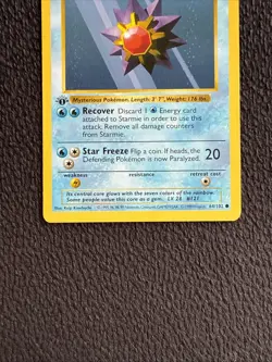 STARMIE Pokemon Card - WOTC - 1st Edition - Base Set - Shadowless 64/102 - Image 2