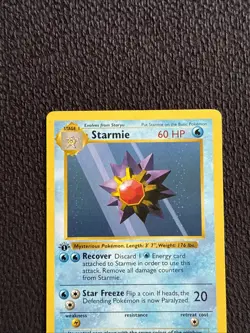 STARMIE Pokemon Card - WOTC - 1st Edition - Base Set - Shadowless 64/102 - Image 3