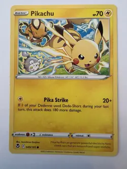 Pikachu 049/195 Reverse Holo x2 2x Pokemon Cards 2022 Silver Tempest - Image 4