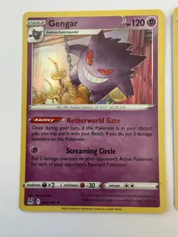 Pokemon TCG, Gengar 066/196 Lost Origin, Holo/ Reverse Holo NM (Lot of 2 Cards) - Image 2