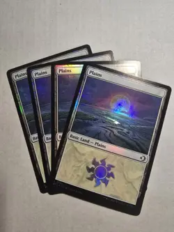 FOIL PLAINS (269) X4 Lorwyn Eclipsed ECL Magic MTG MINT CARD - Image 1