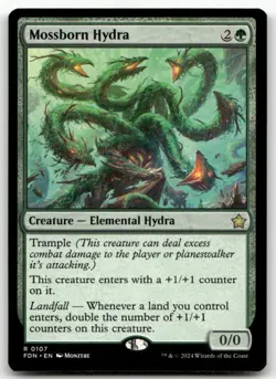 Mossborn Hydra #107 (NM) Foundations FDN Magic MTG - Image 1