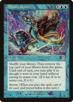 Mind's Desire Scourge Regular non foil MTG Moderate play - Image 1