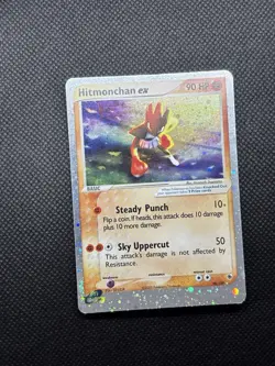 Pokemon Hitmonchan ex 98/109 EX Ruby & Sapphire Holo Rare 90HP - Image 2
