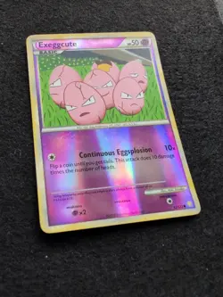 Pokemon TCG Exeggcute Heartgold Soulsilver 63/123 Reverse Holo Common - Image 2