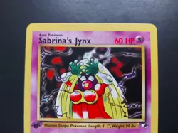 Pokemon - Sabrina's Jynx 59/132 Uncommon 1st Edition Gym Heroes - Image 2