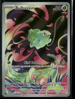 Bulbasaur Mega Evolution 133/132 Illustration Rare Holo Pokemon Near Mint - Image 1