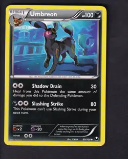 Umbreon 60/108 Uncommon Dark Explorers Pokemon Near Mint - Image 1