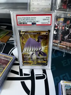 Pokemon PSA 10 2022 Galarian Articuno V 181/172 Brilliant Stars Secret Holo - Image 1