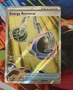 Energy Retrieval 108/086: Chaos Rising Ultra Rare Full Art Holo (IR). NM Pokemon - Image 1