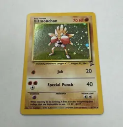 Wizards of the Coast Hitmonchan 8/130 Base Set 2 1999 Holo Rare Basic 70 HP - Image 1