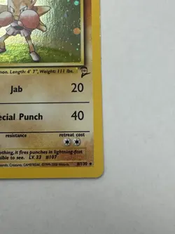 Wizards of the Coast Hitmonchan 8/130 Base Set 2 1999 Holo Rare Basic 70 HP - Image 4