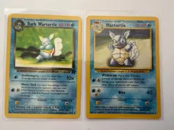 Pokemon Wartortle Lot Base Set 41/102 & Dark Wartortle 46/82 LP - Image 1
