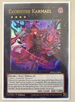 Yugioh! 1x Exosister Karmael BPRO-EN044 Ultra Rare 1st Ed NM - Image 1