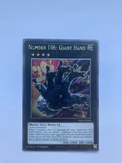 Number 106: Giant Hand - RA04-EN066 - Quarter Century Secret Rare - NM - YuGiOh - Image 1
