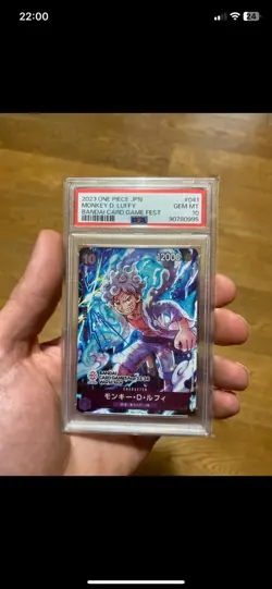 Psa 10 Luffy P-041 Bandai Card Game Fest 23-24 World Tour Promo One Piece Card - Image 1
