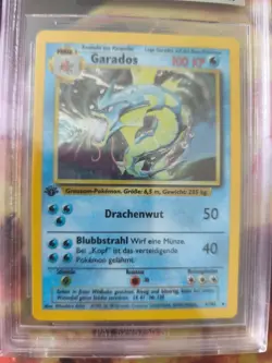 Pokemon Karte Card Gyarados Garados Base Set Holo 1. Edition Beckett BGS 8.5 - Image 3
