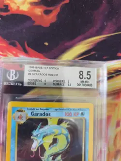 Pokemon Karte Card Gyarados Garados Base Set Holo 1. Edition Beckett BGS 8.5 - Image 4