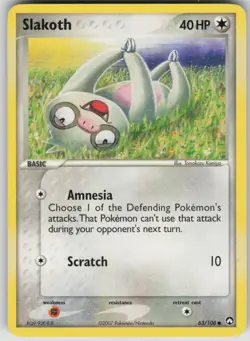 Pokemon TCG Slakoth Common Power Keepers 63/108 - Image 1