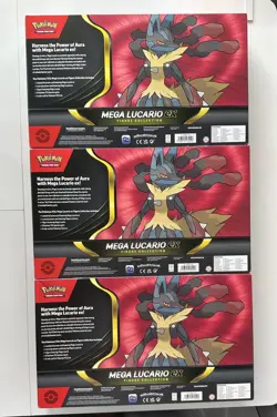 Mega Lucario EX Figure Collection Pokemon TCG Brand New/Sealed x1 - Image 2