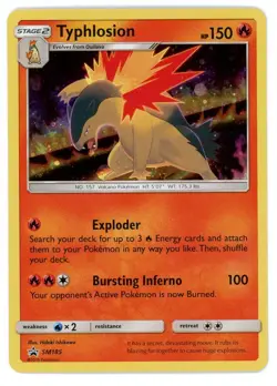 Typhlosion Holo SM185 SM Promo Pokemon Card - Image 1