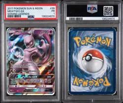 Mewtwo Gx Pokemon Sun & Moon Shining Legends 39 NM PSA 1 LOW POP! POP 2!!🔥 - Image 3
