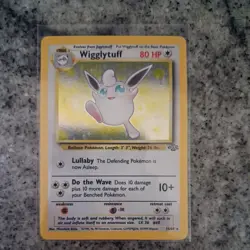 1999 Pokemon Jungle Wigglytuff 16/64 Holo Rare WOTC LP - Image 1