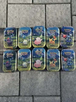 Pokemon TCG: Ascended Heroes Sealed Mini Tins - 2 Complete Art Sets - Lot of 10 - Image 1